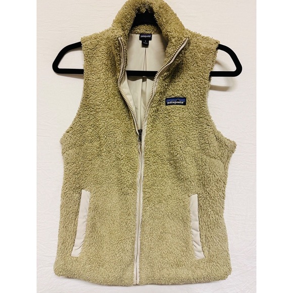 Patagonia Jackets & Blazers - Patagonia Womens Fleece Sleeveless Vest Tan Brown Size Small‎ Soft Warm Active